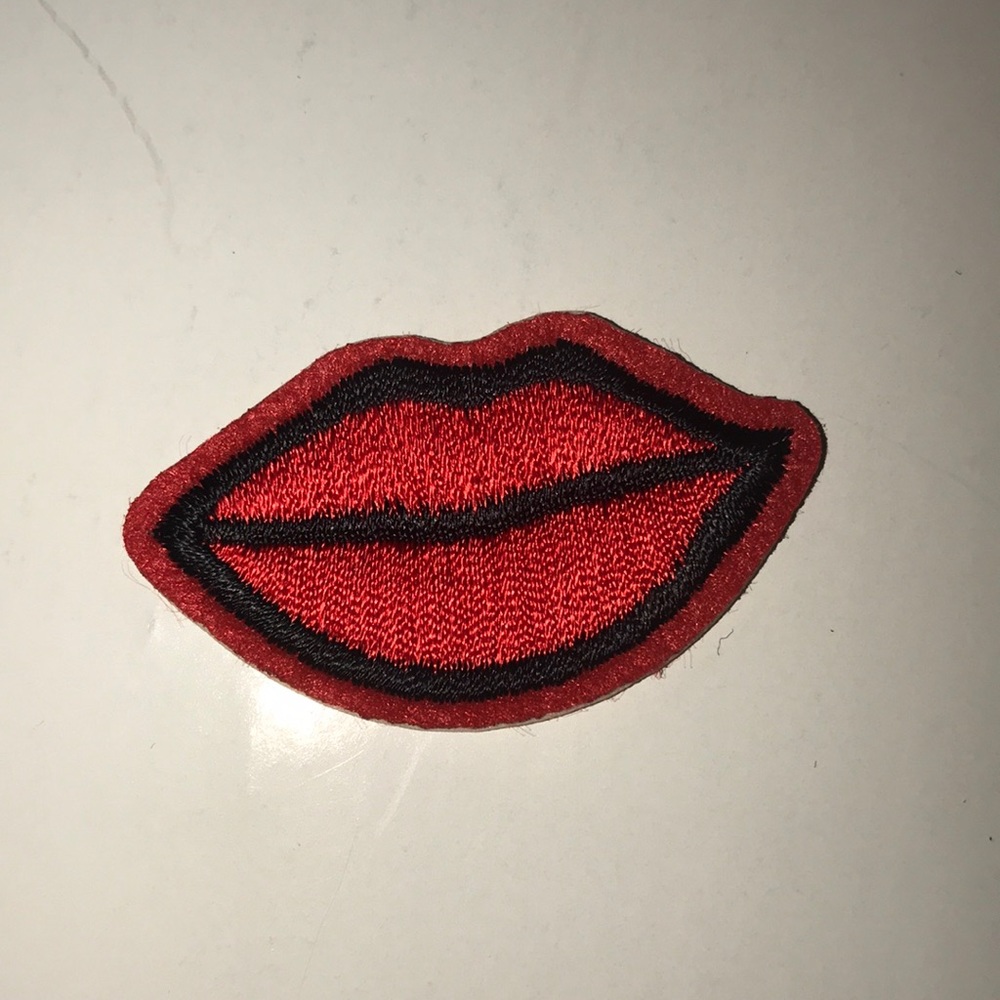 Red Lips Iron on Patch 🧡 Accepting Offers 🧡